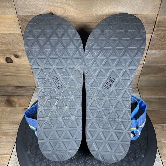 Teva Women’s Size 11 Platform Universal Black Blue Unicorn Sandals Strappy - Picture 9 of 10